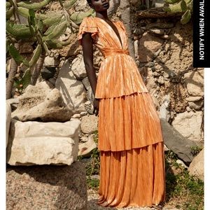 Sabina Musayev Maze Dress (Medium) in Mandarin